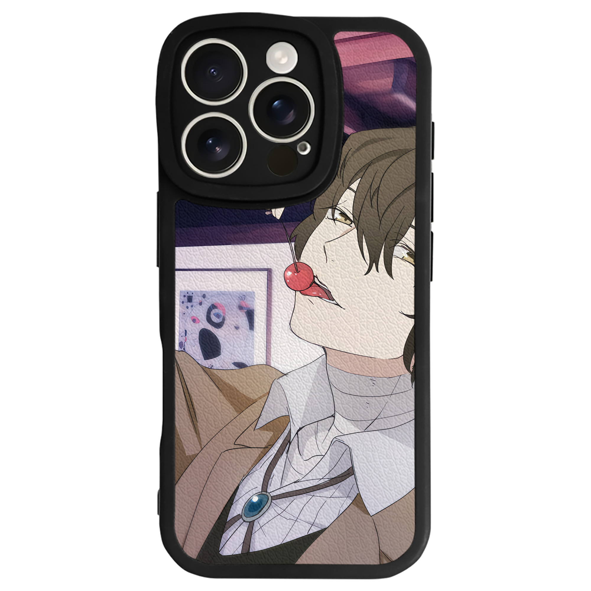（画像用） 文豪ストレイドッグス Bungo Stray Dogs 【iPhone 16シリーズ対応】シリコンスマホケース（レザー調） 材質：シリコン
